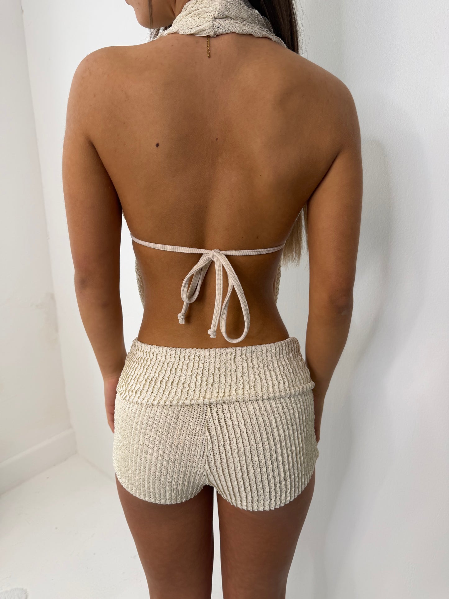 Skye halter neck top and shorts beach holiday set