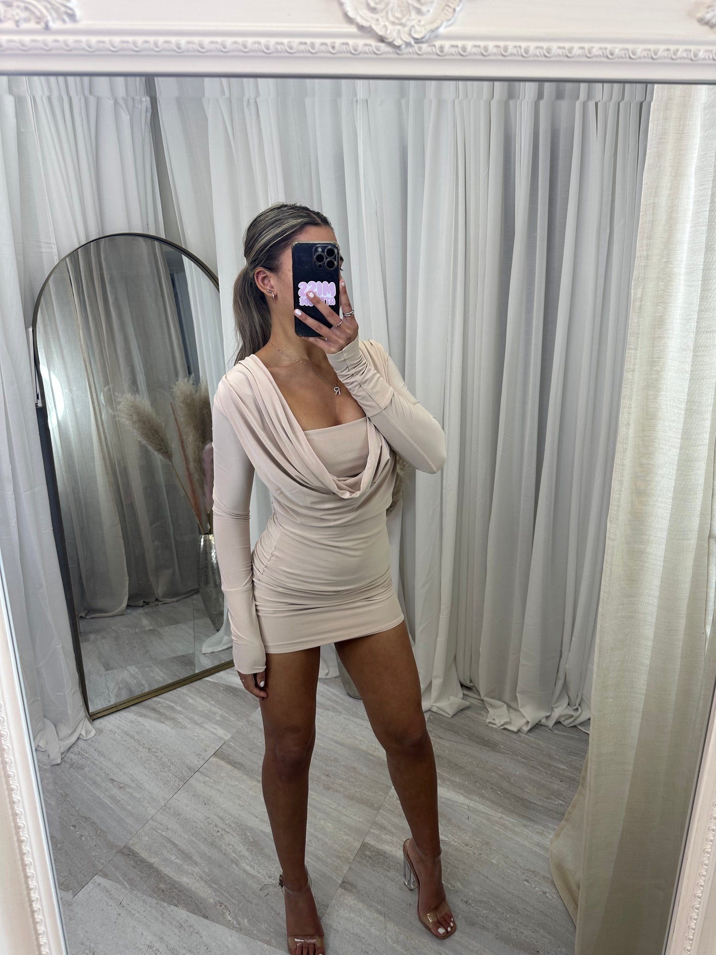 Emelia cowl mini dress 2050/3007