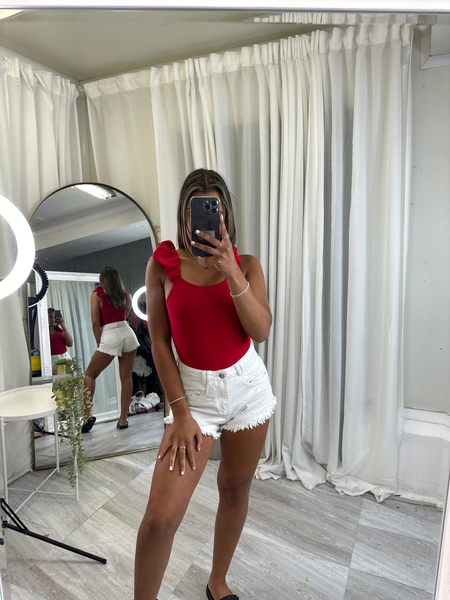 Jasmine frilled sleeve bodysuit 5104