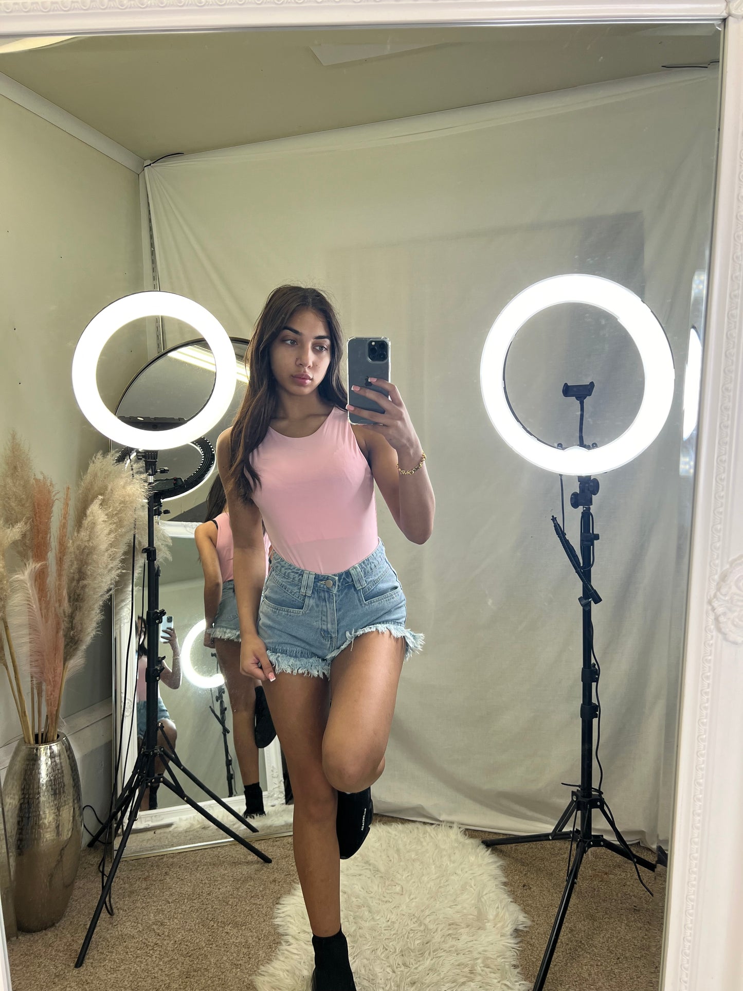 Double lined slinky bodysuit