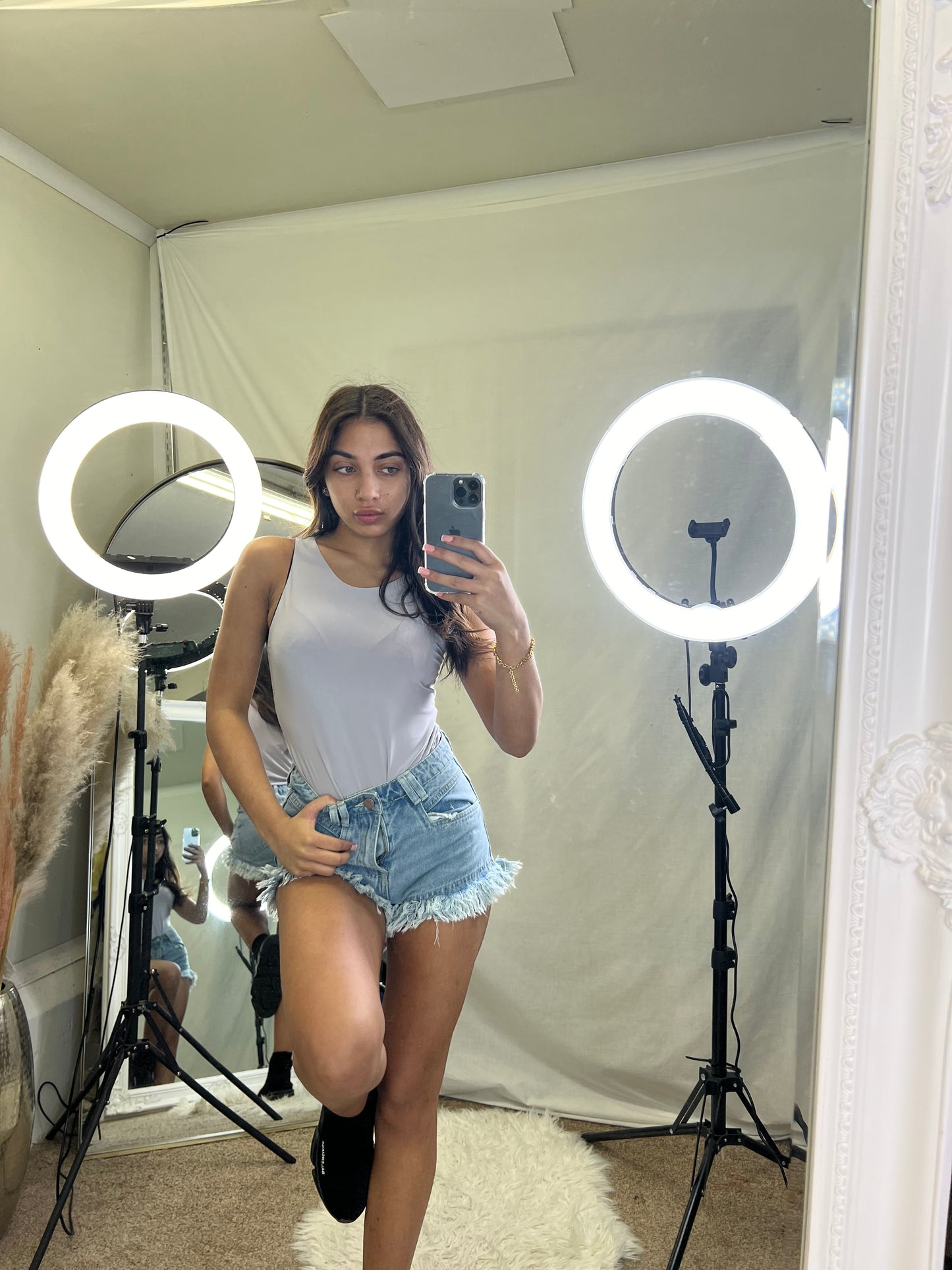 Double lined slinky bodysuit