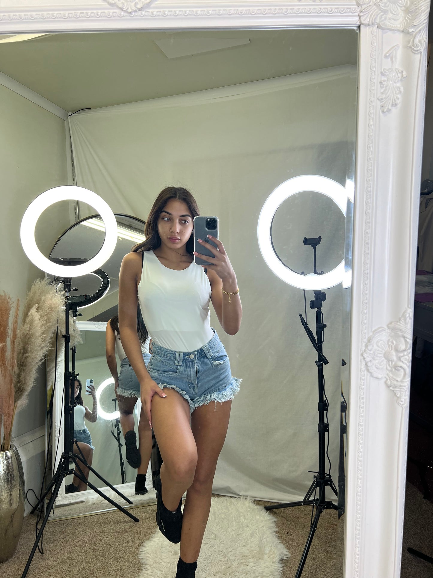 Double lined slinky bodysuit