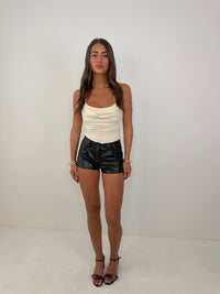 PVC shorts summer holidays and festival bottoms