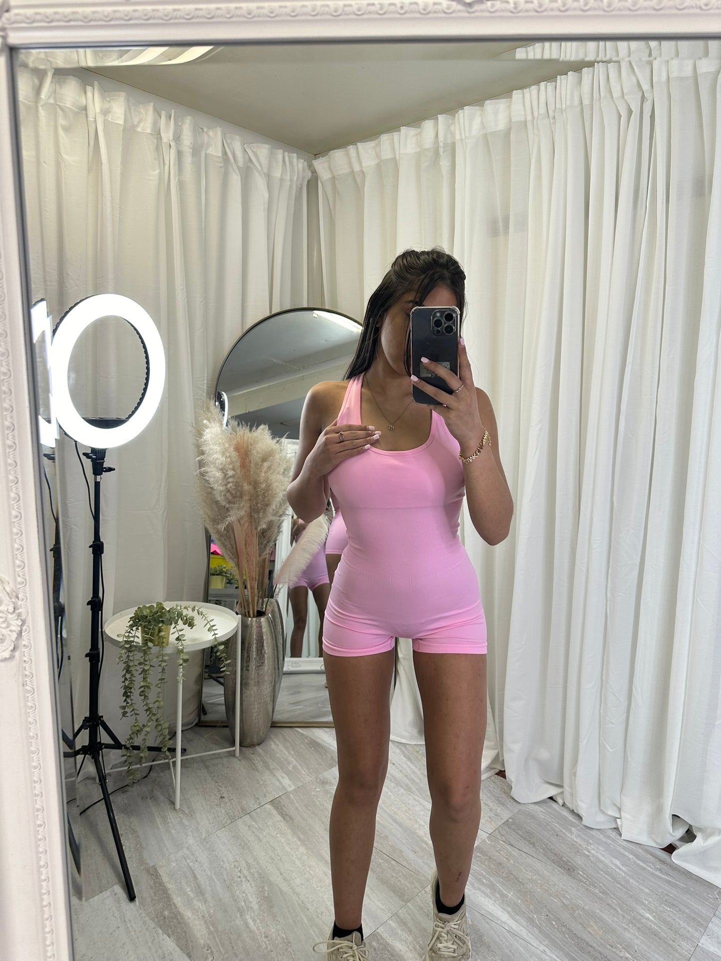 Ruched bum cross back unitard