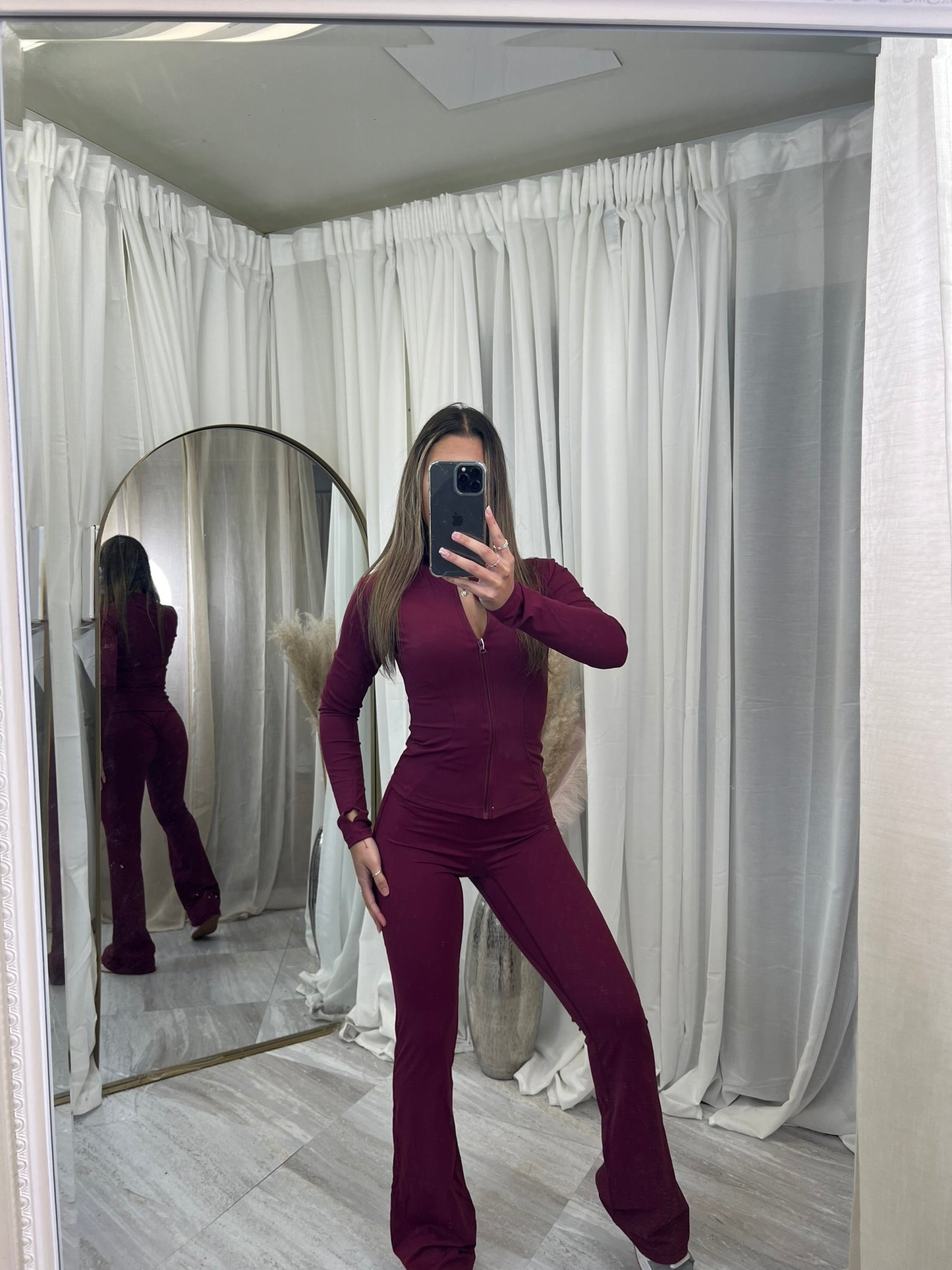 SCULPT gym jacket and scrunch bum flares 3361