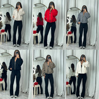 Emily collared bomber jacket