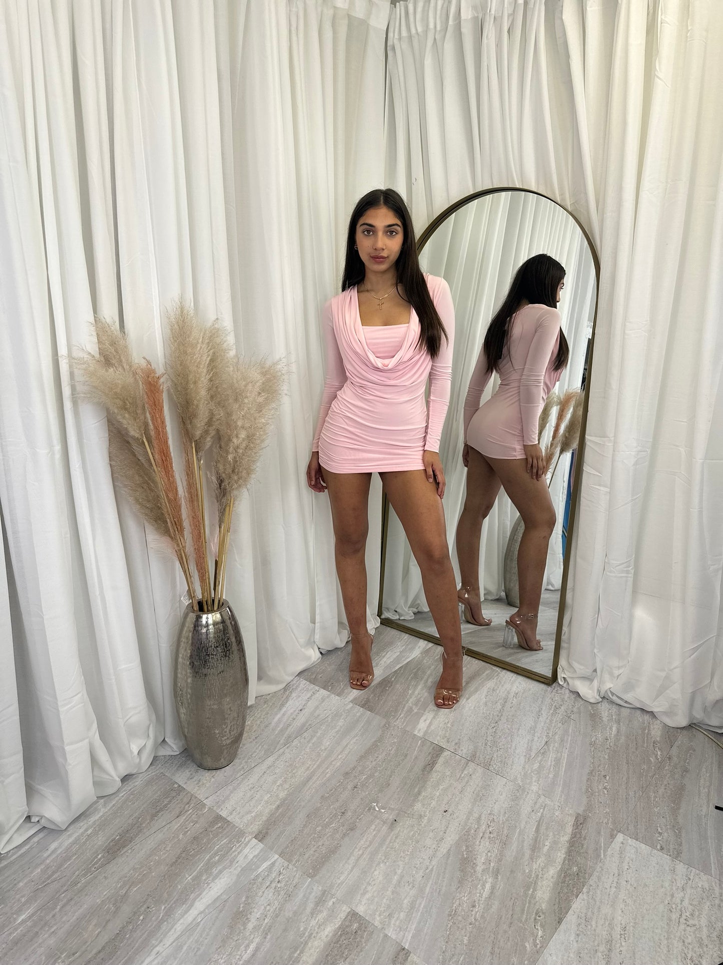 Emelia cowl mini dress 2050/3007