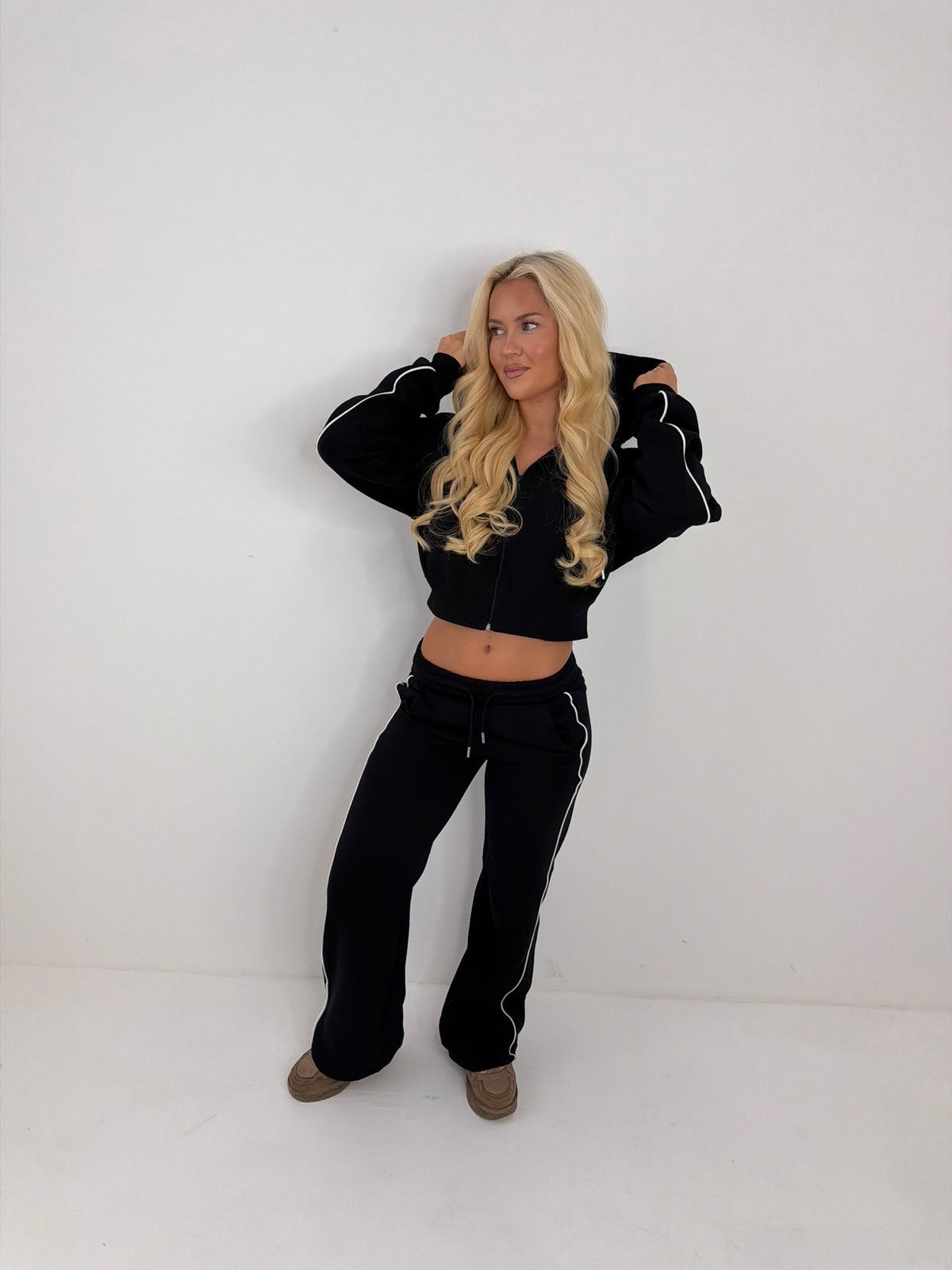 Ava Wide Leg Hooded Tracksuit