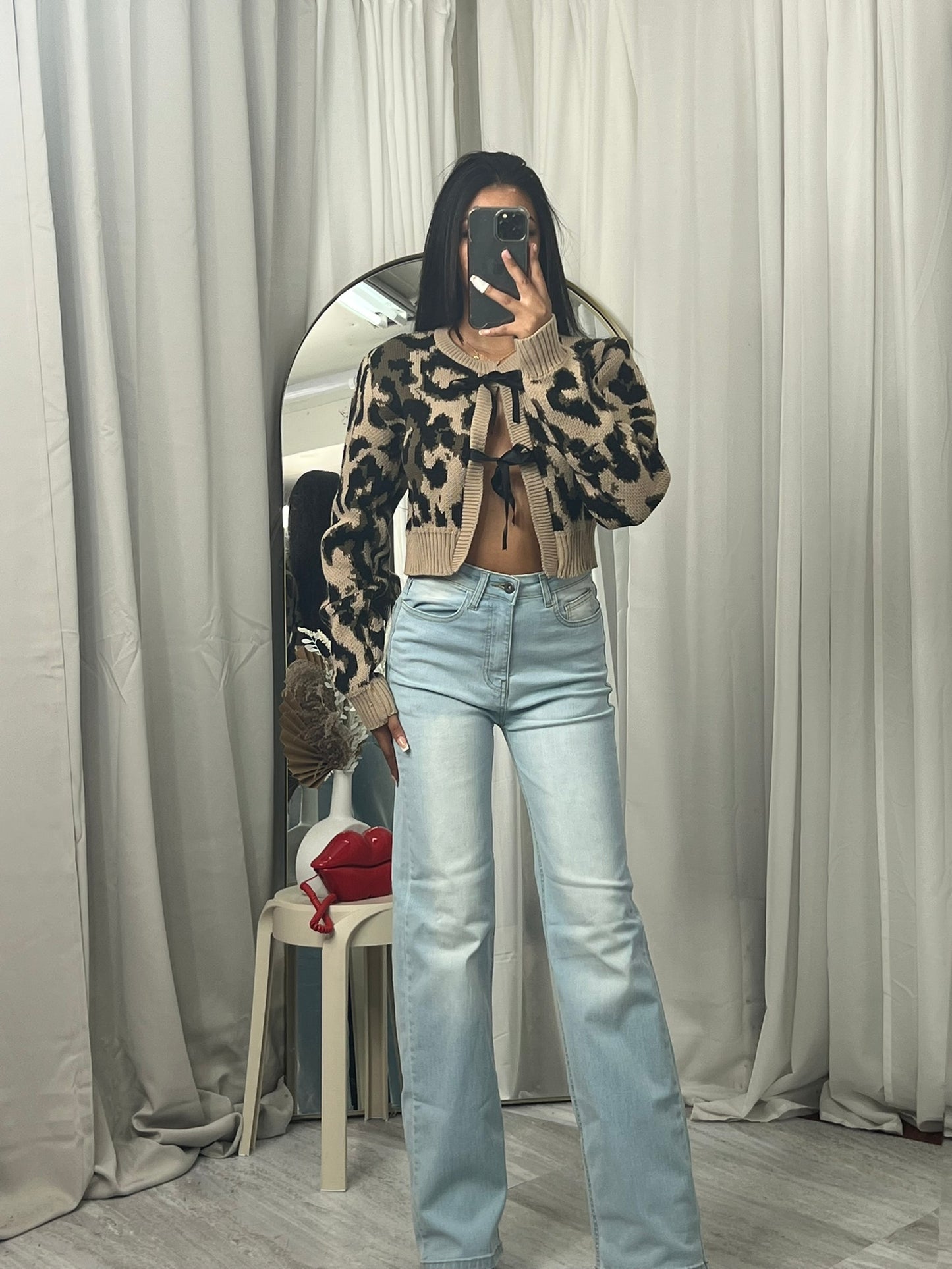 Alice long sleeved bow cardigan