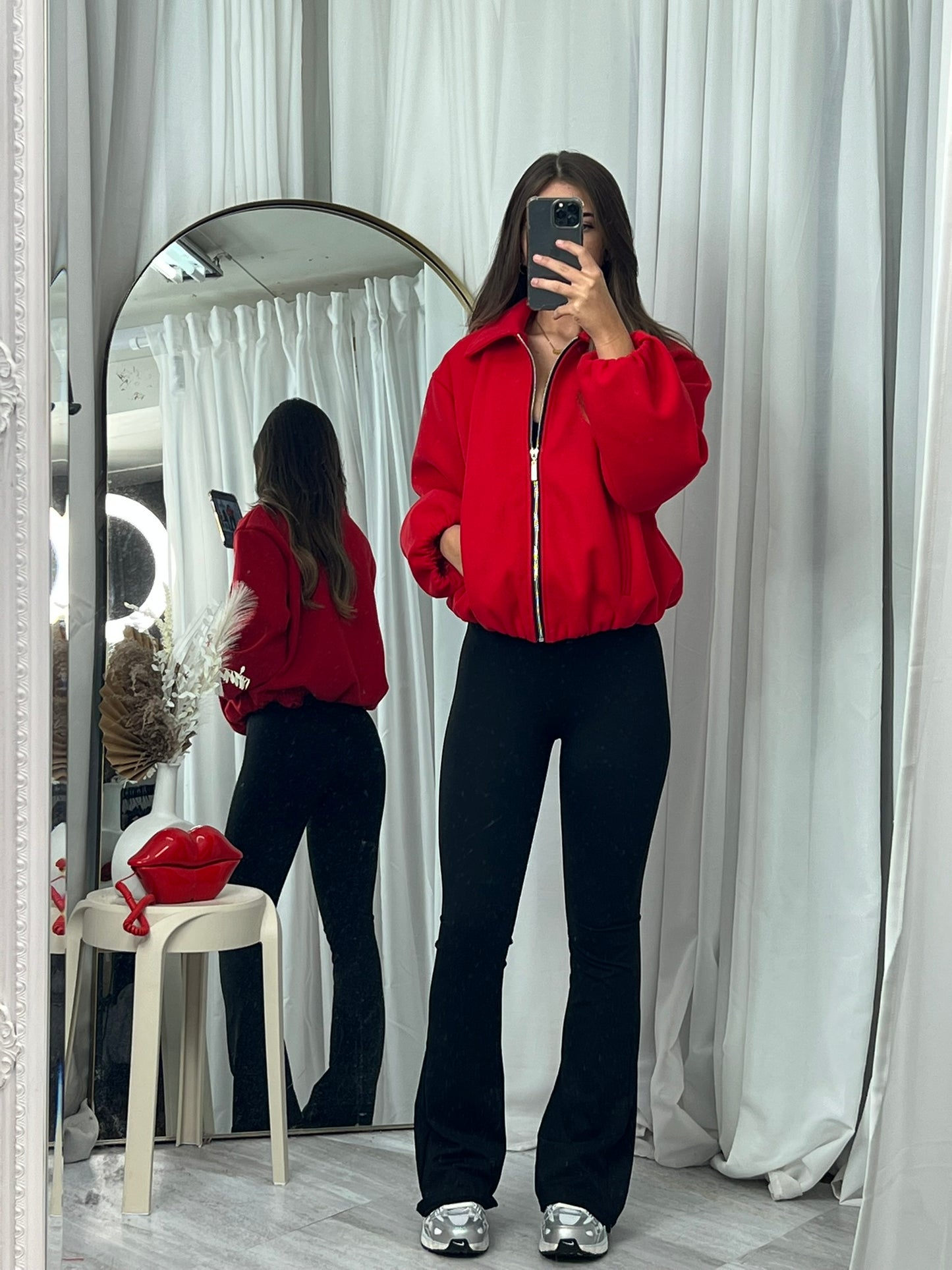 Emily collared bomber jacket