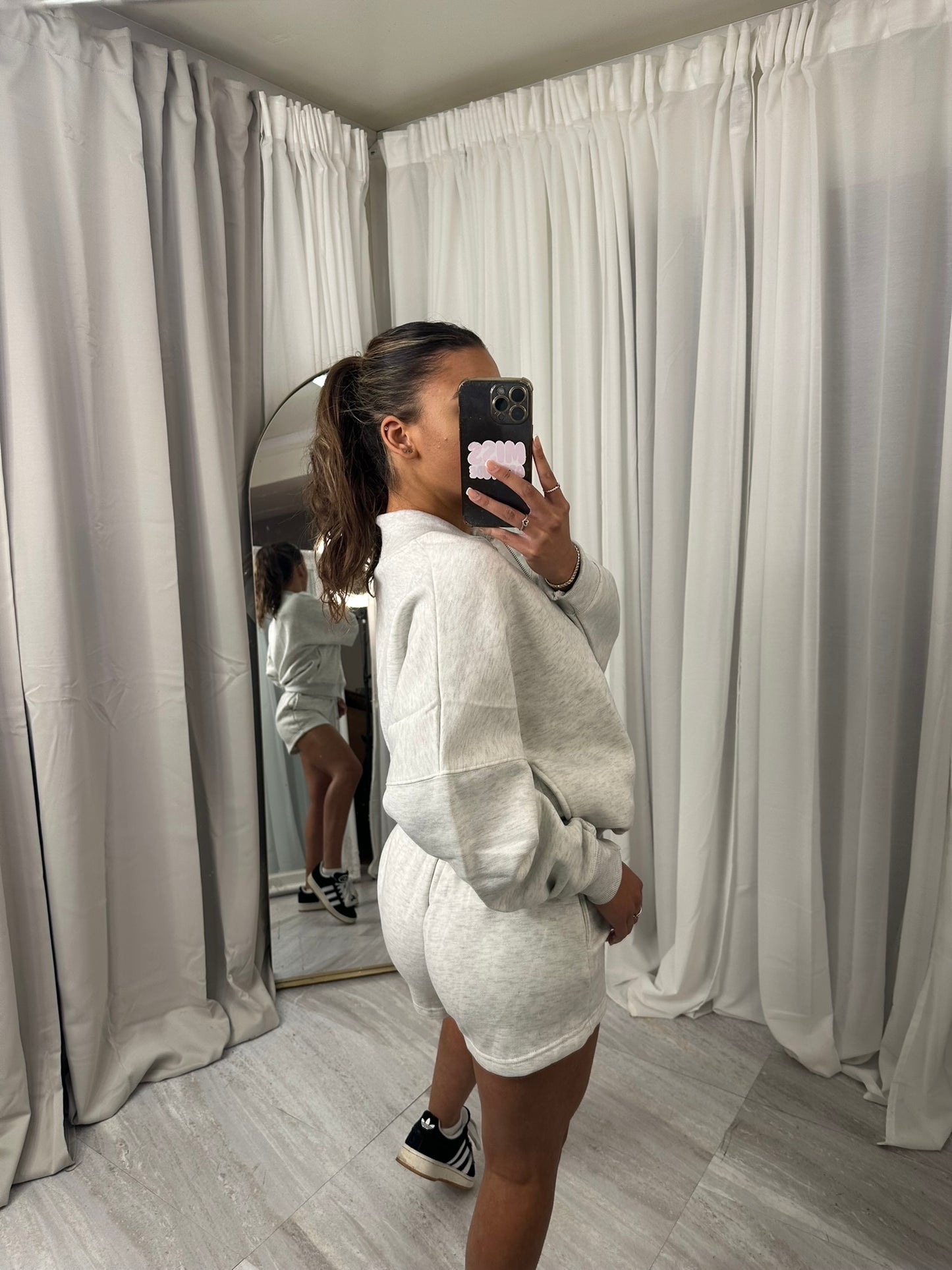 Bomber jacket and shorts set