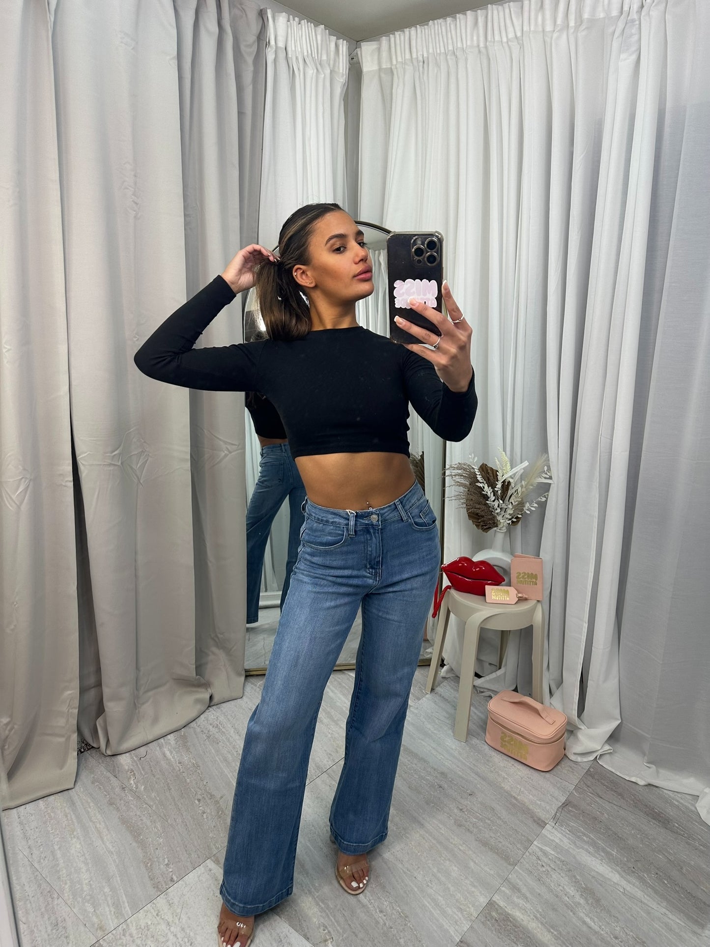 Viral high waist stretchy jeans