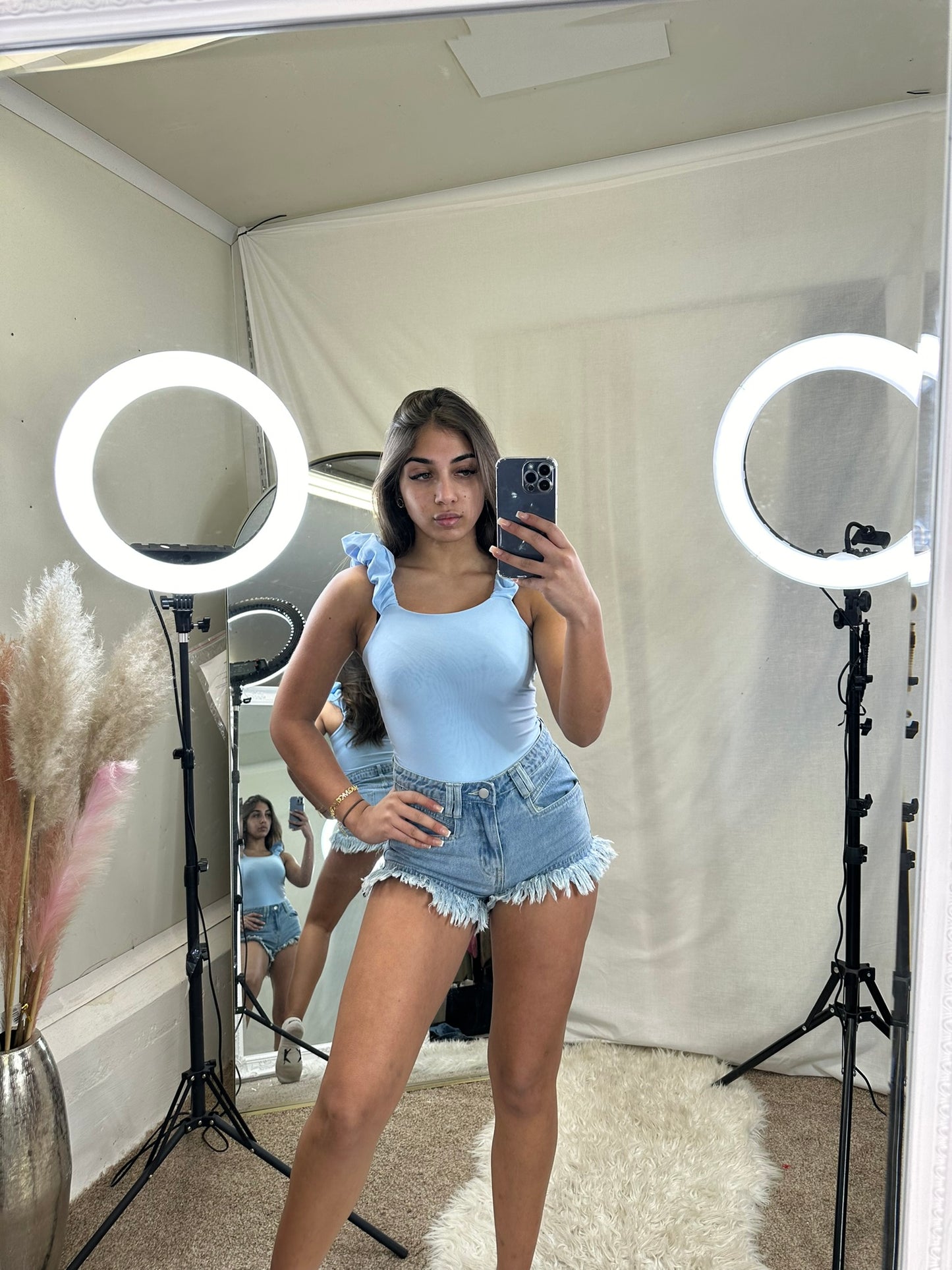 Jasmine frilled sleeve bodysuit 5104