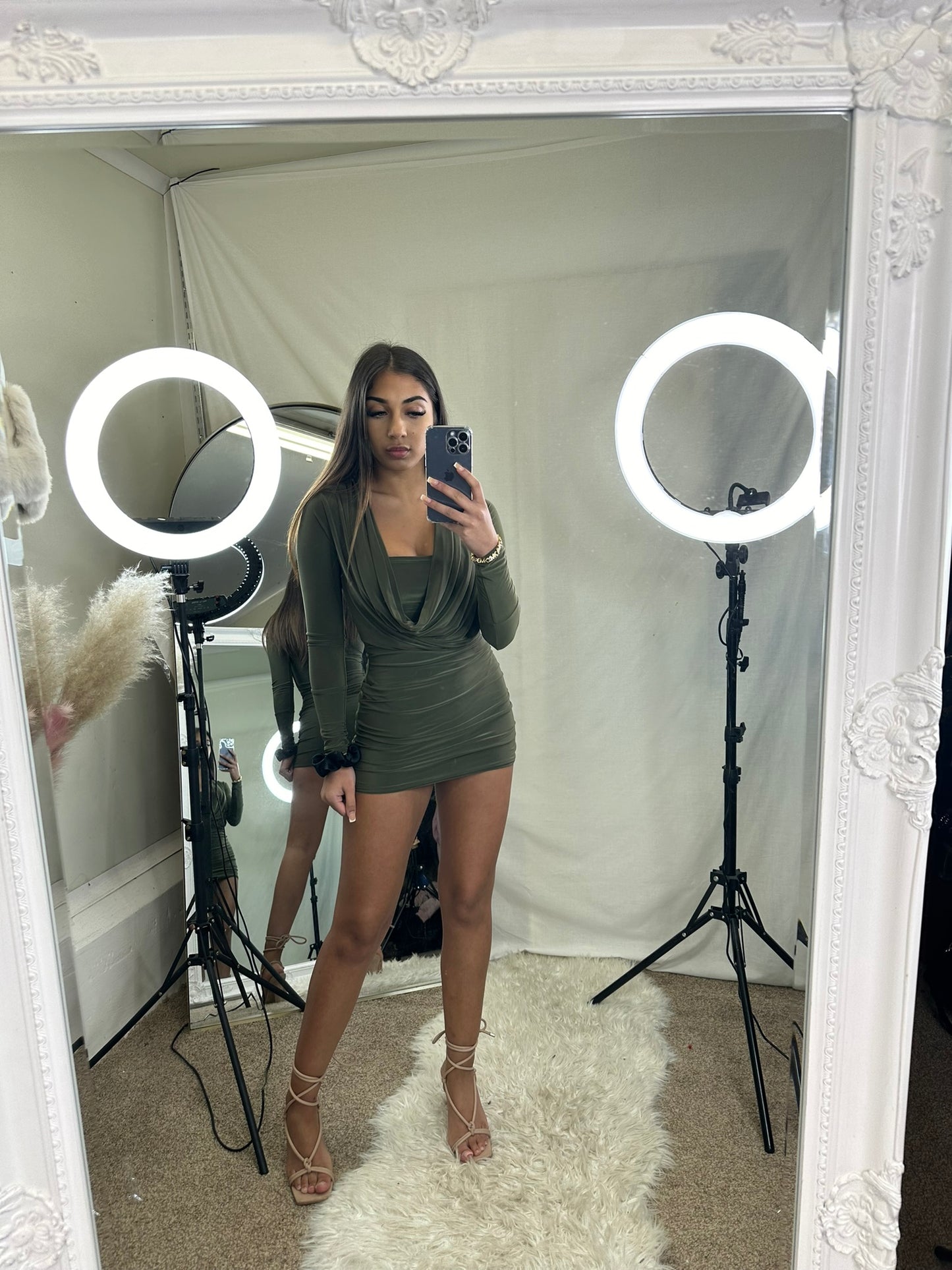 Emelia cowl mini dress 2050/3007