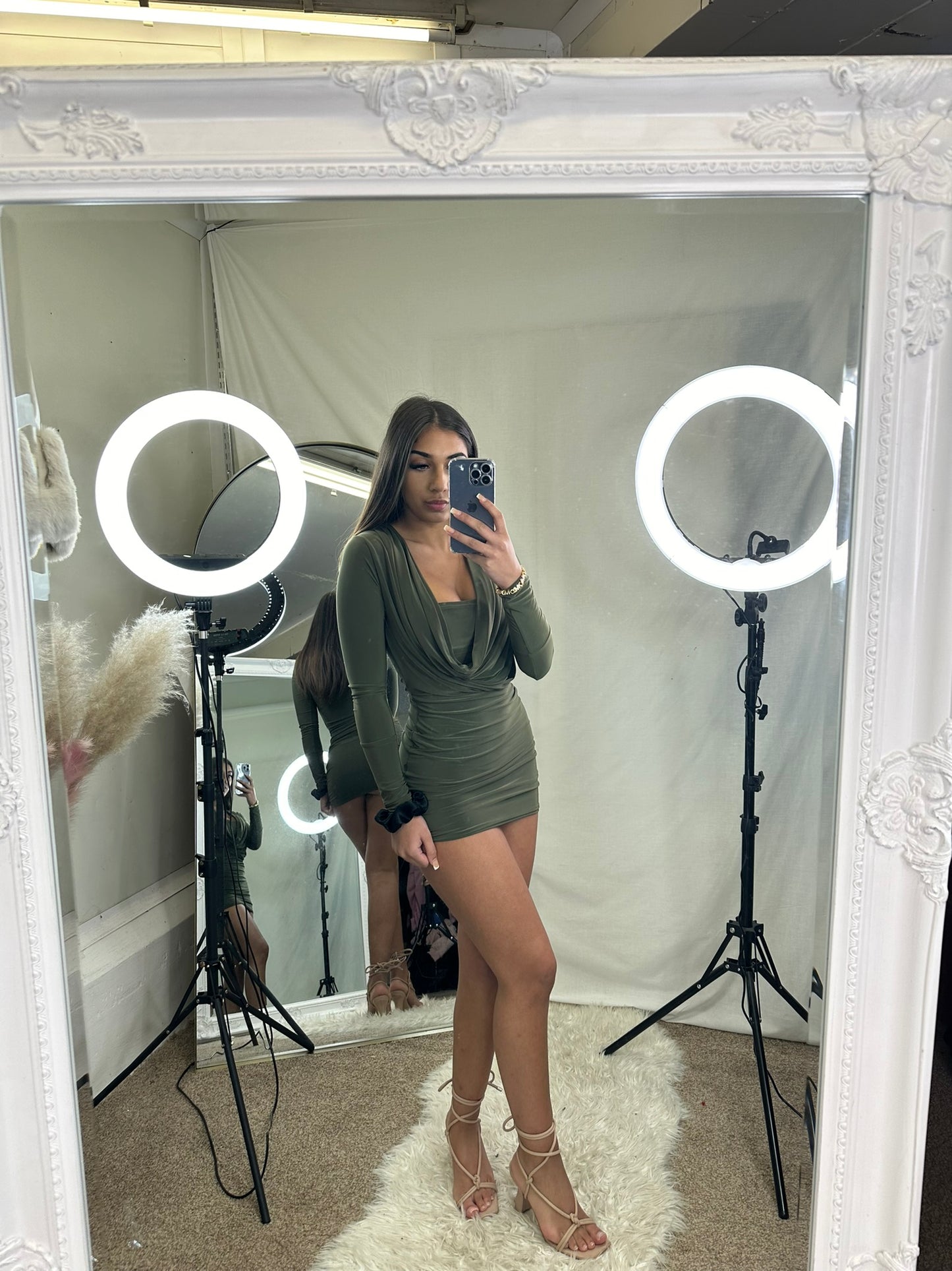 Emelia cowl mini dress 2050/3007