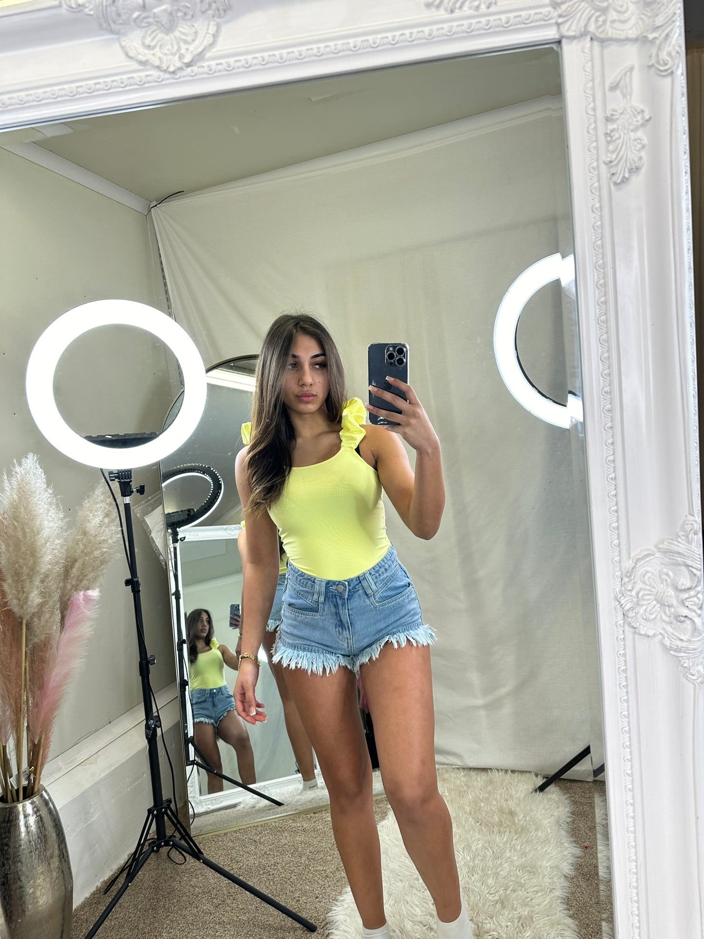 Jasmine frilled sleeve bodysuit 5104