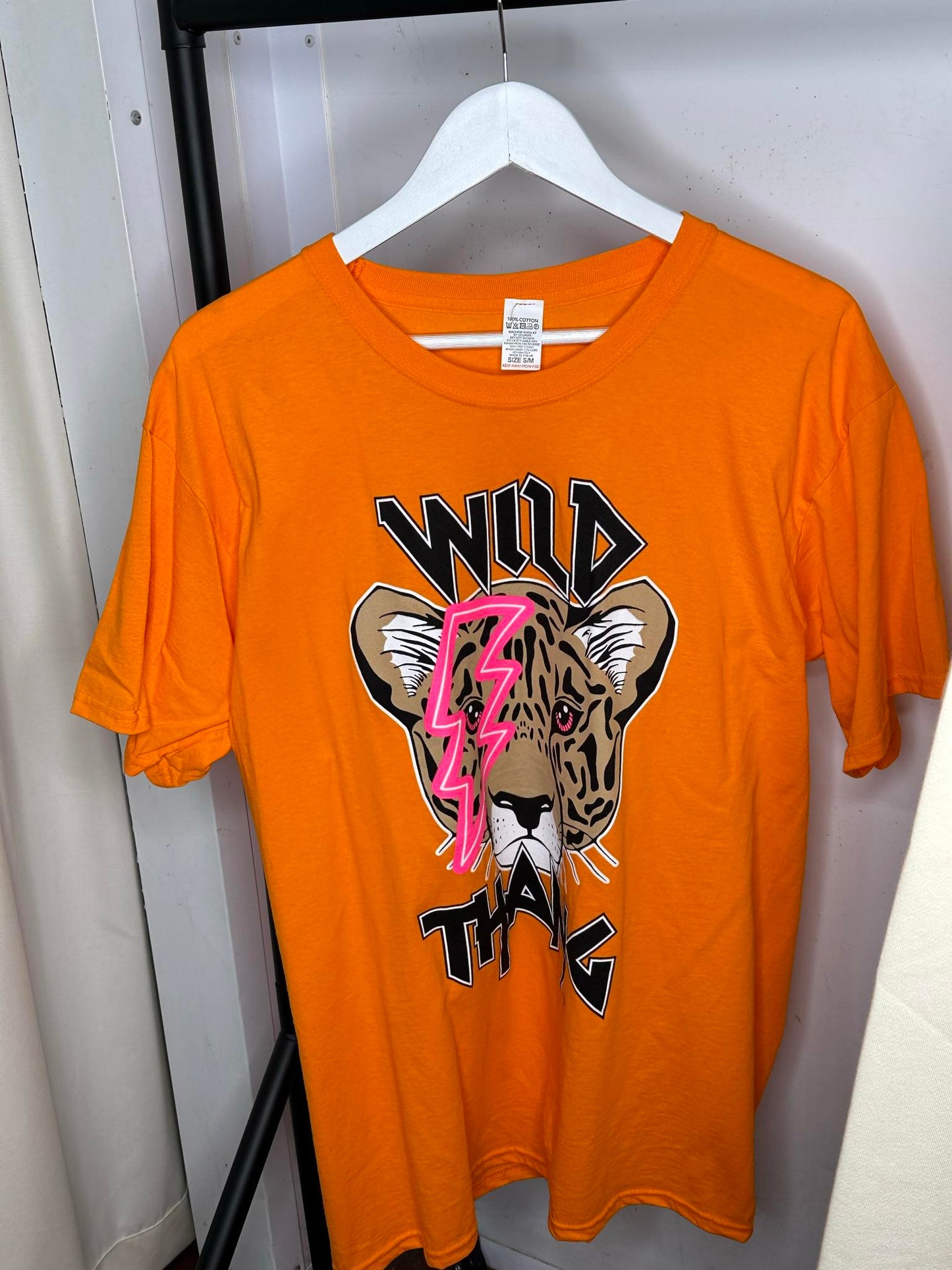 Wild thing print t shirt top