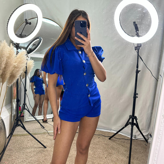 Alex tie back top and shorts set