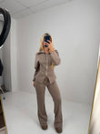 Isabelle Tie Back Zip Up Trouser Set