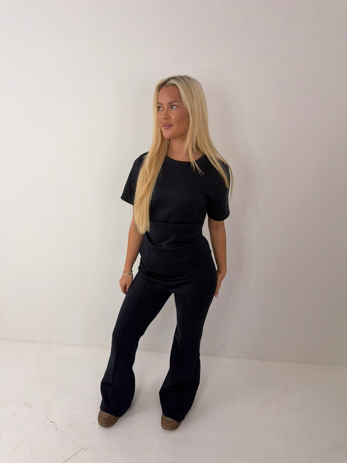 Romie Cinched Waist Wide Leg Trouser Set Co ord