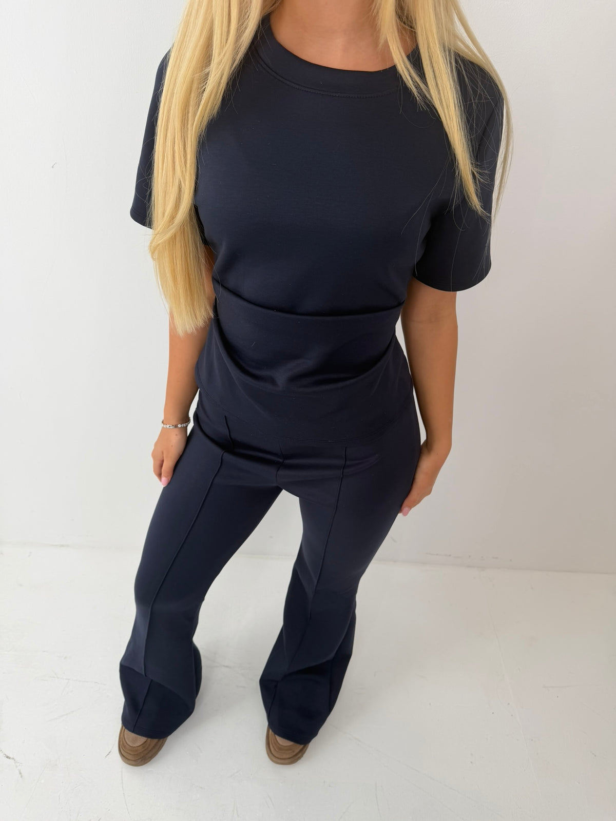 Romie Cinched Waist Wide Leg Trouser Set Co ord