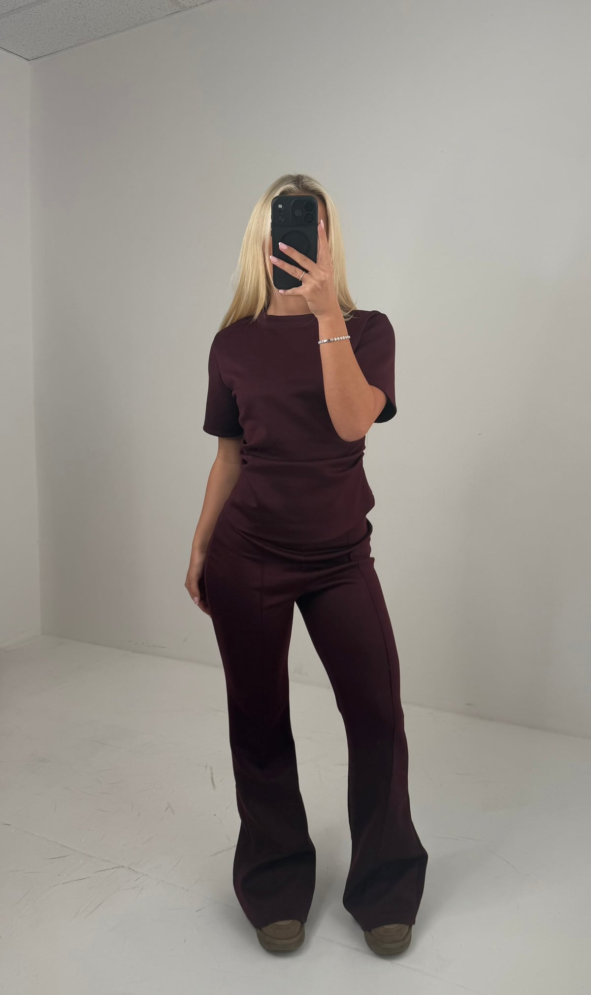 Romie Cinched Waist Wide Leg Trouser Set Co ord