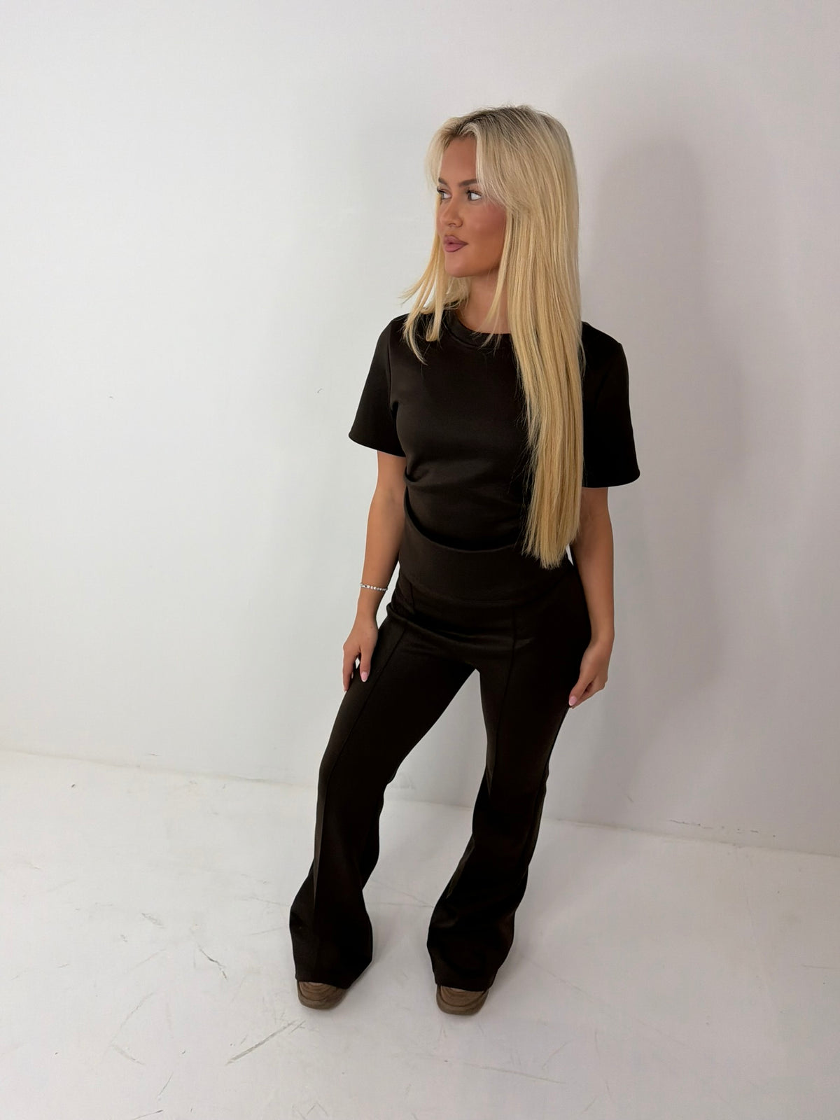 Romie Cinched Waist Wide Leg Trouser Set Co ord