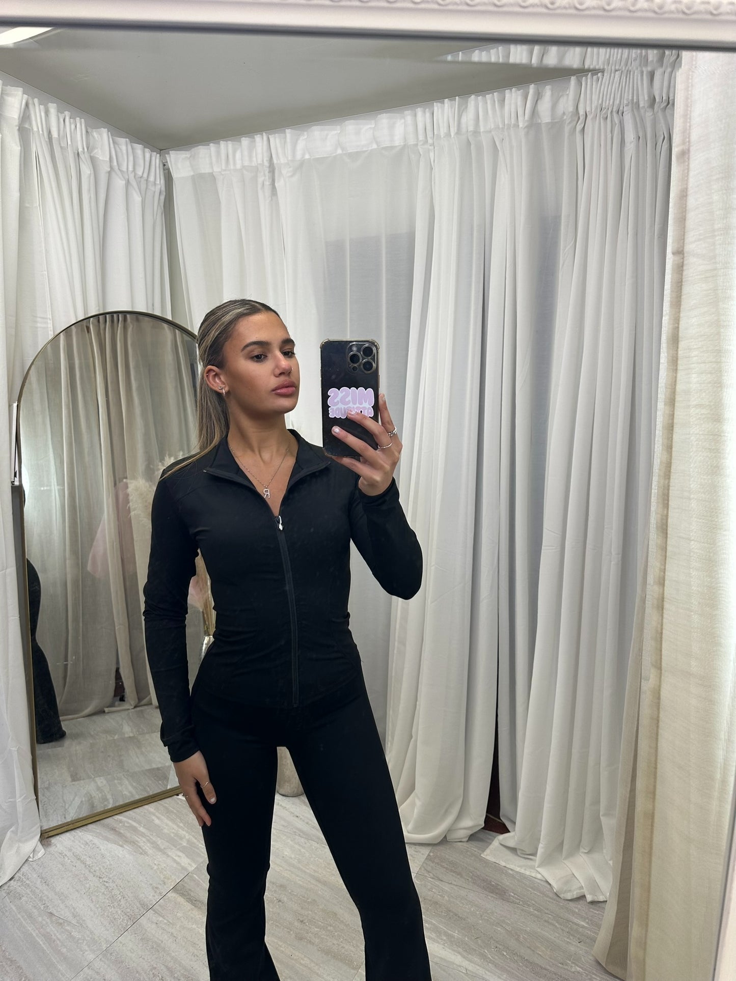 SCULPT gym jacket and scrunch bum flares 3361