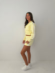 Lottie Side stripe long sleeved top and shorts summer airport outfit