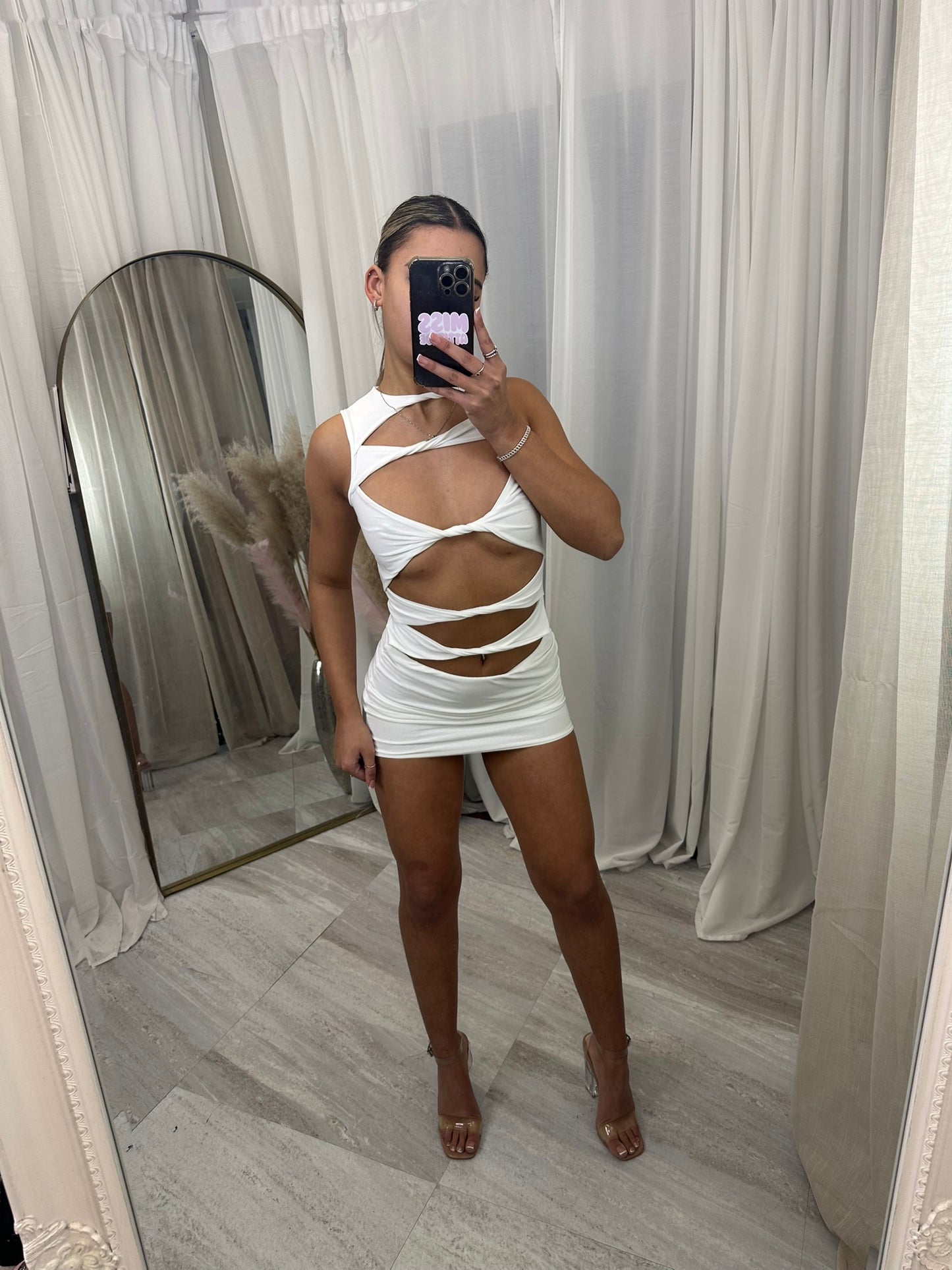 Brooke cut slinky dress