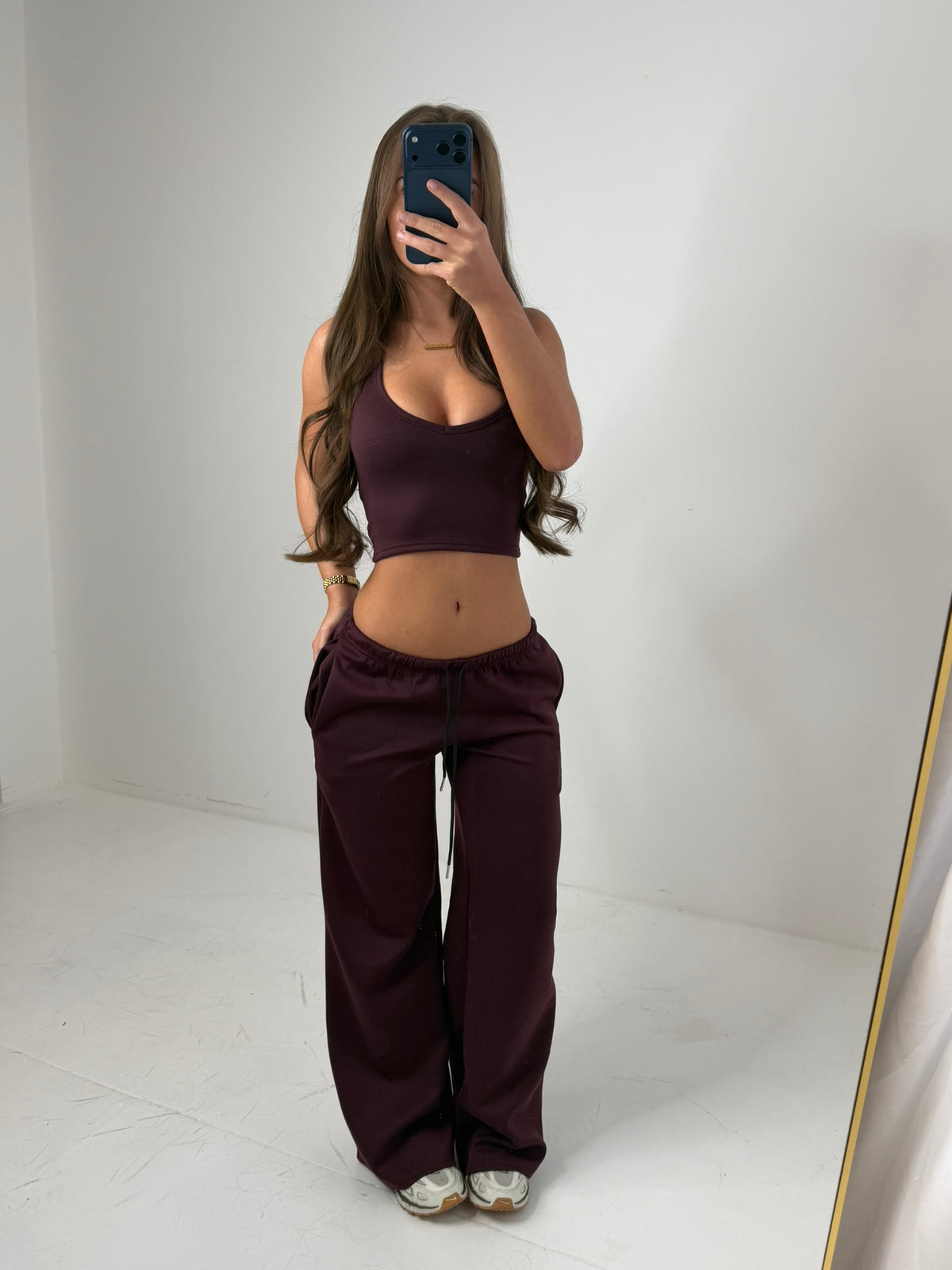Haille comfort low waist halter neck loungewear set