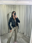 Faux leather jacket