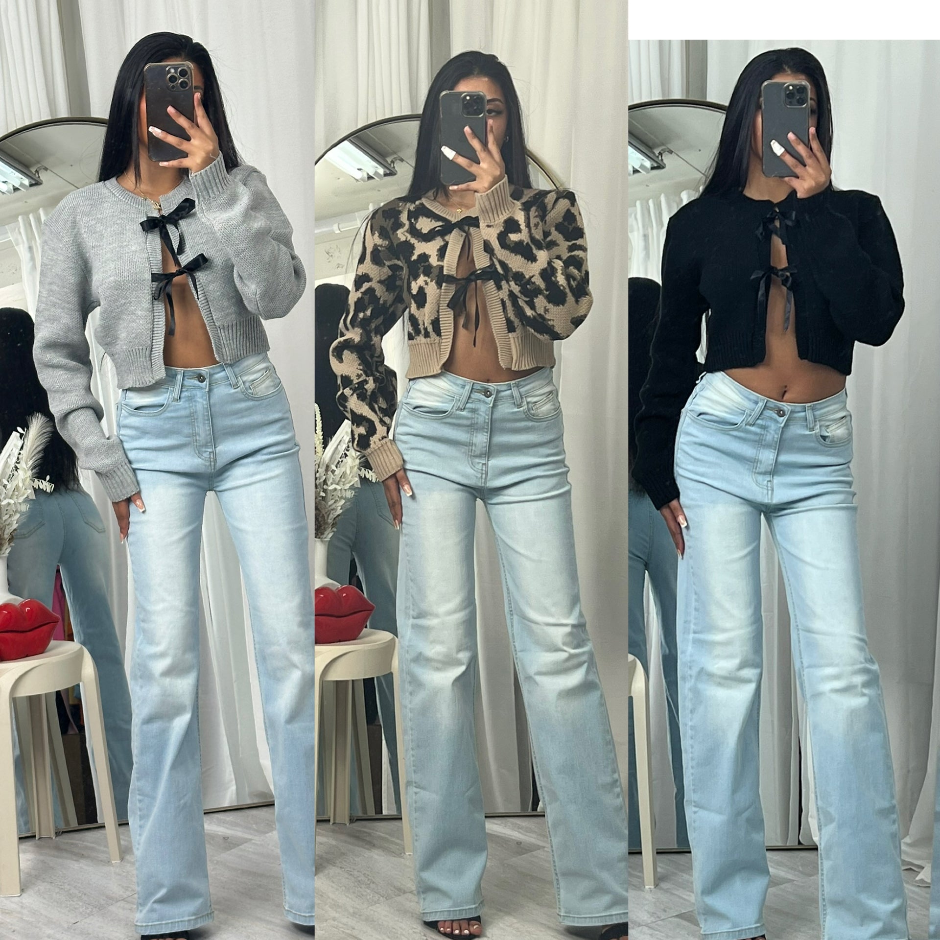 Alice long sleeved bow cardigan