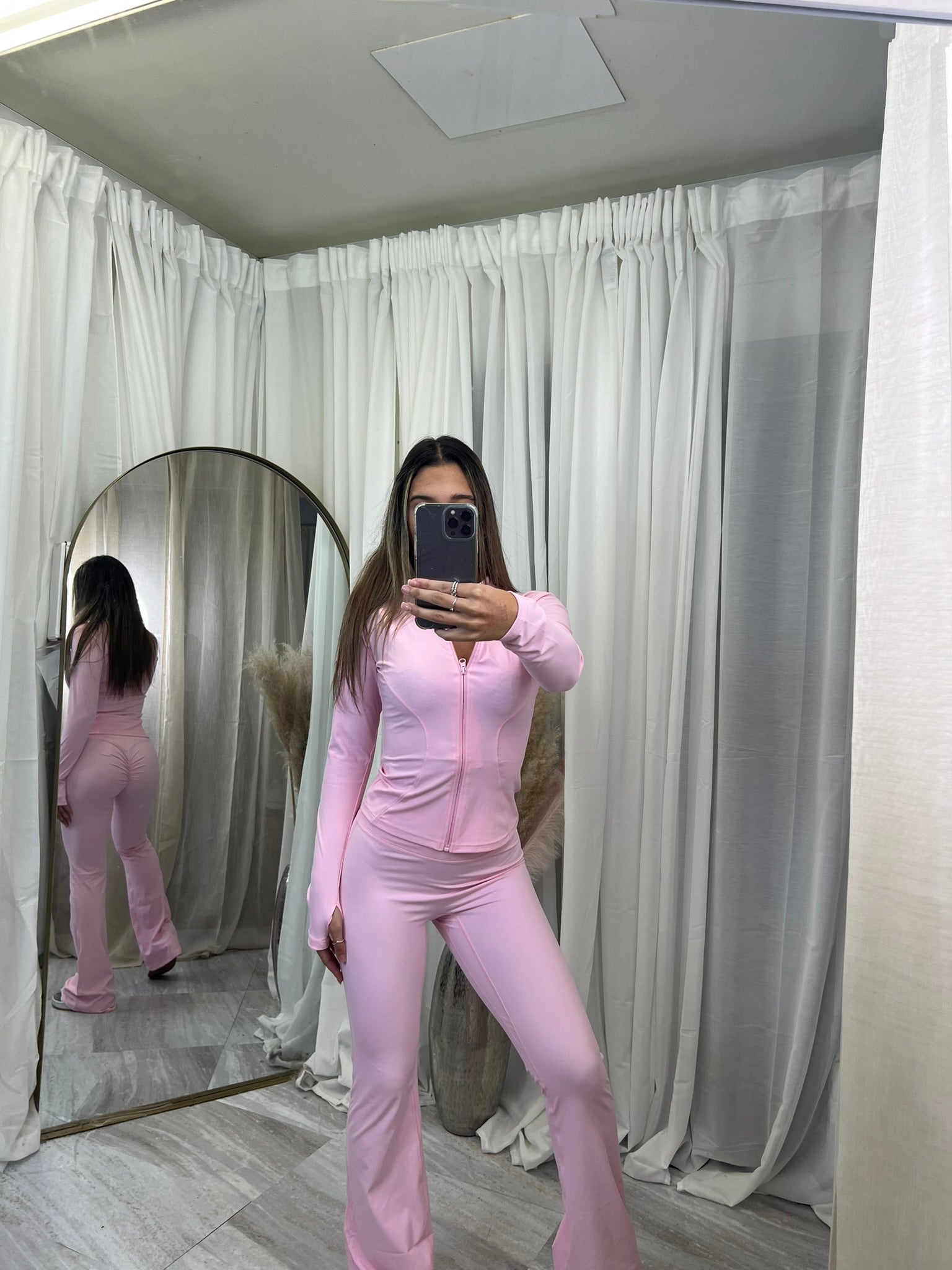 SCULPT gym jacket and scrunch bum flares 3361