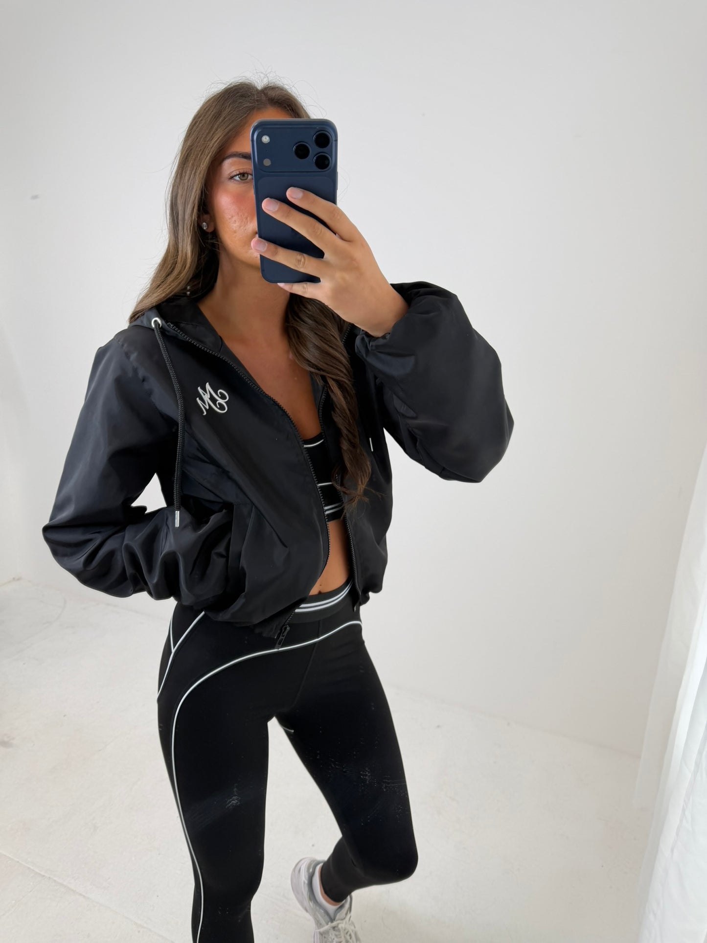 Wind Breaker casual hooded zipped long sleeved jacket
