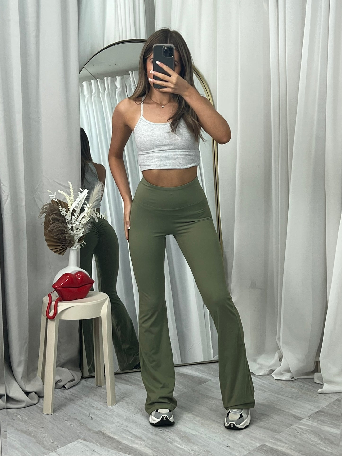 Scrunch bum gym flares 3099