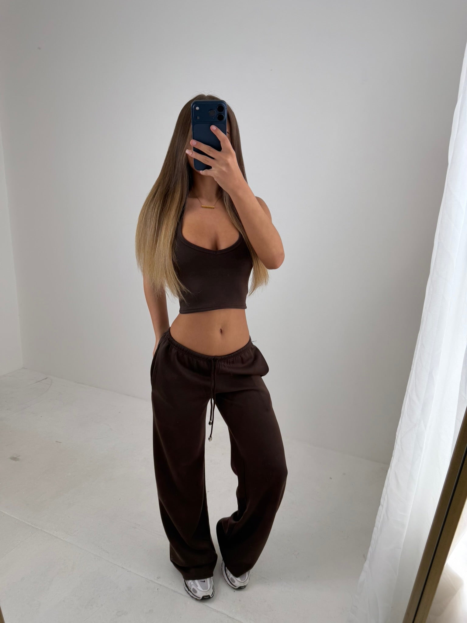 Haille comfort low waist halter neck loungewear set