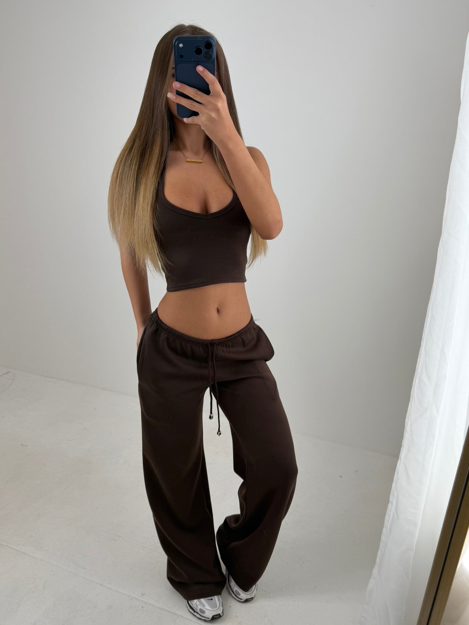 Haille comfort low waist halter neck loungewear set