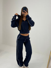 Ava Wide Leg Hooded Tracksuit