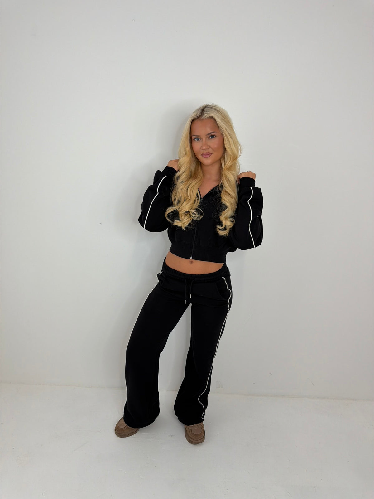 Ava Wide Leg Hooded Tracksuit