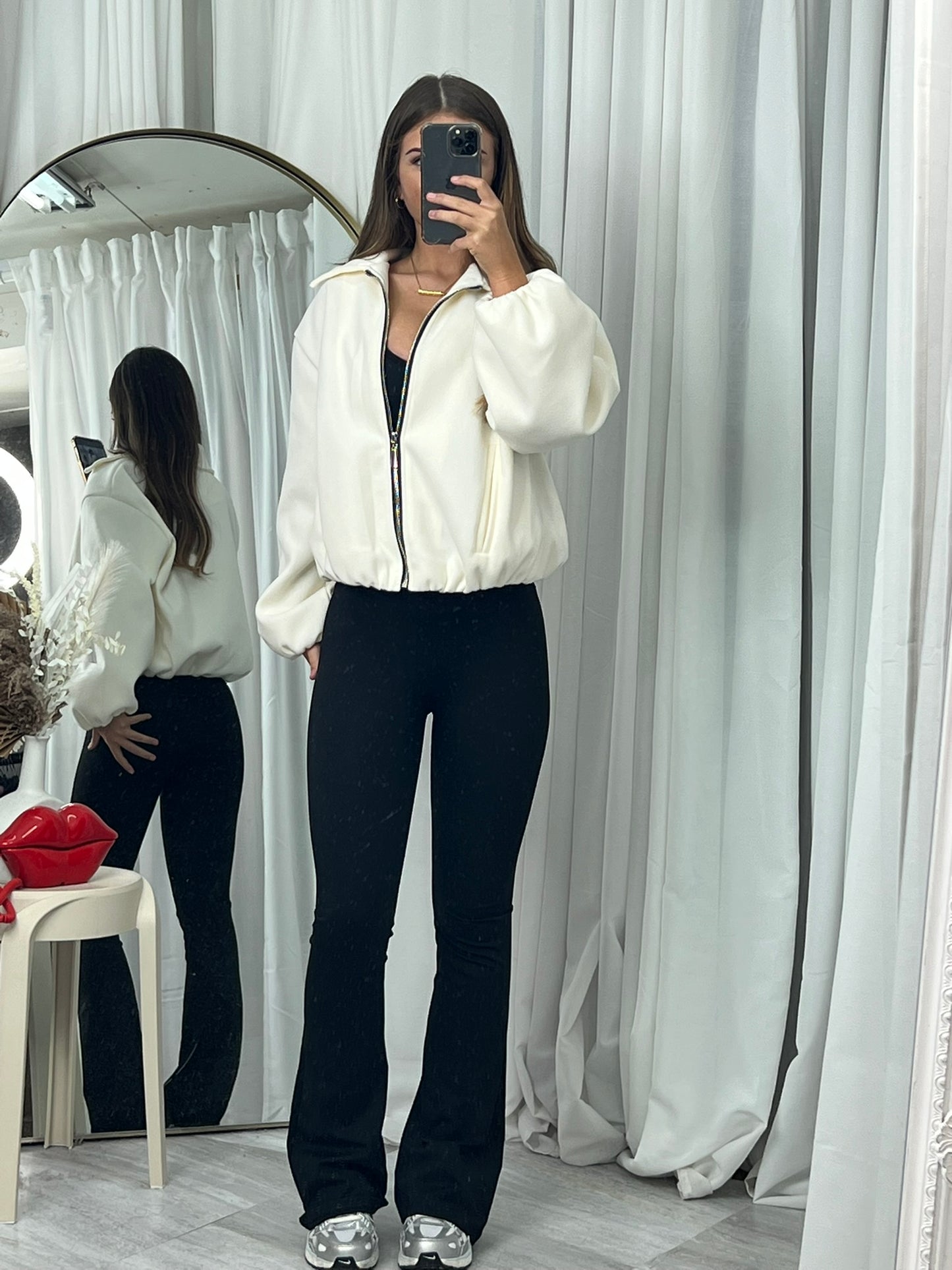 Emily collared bomber jacket