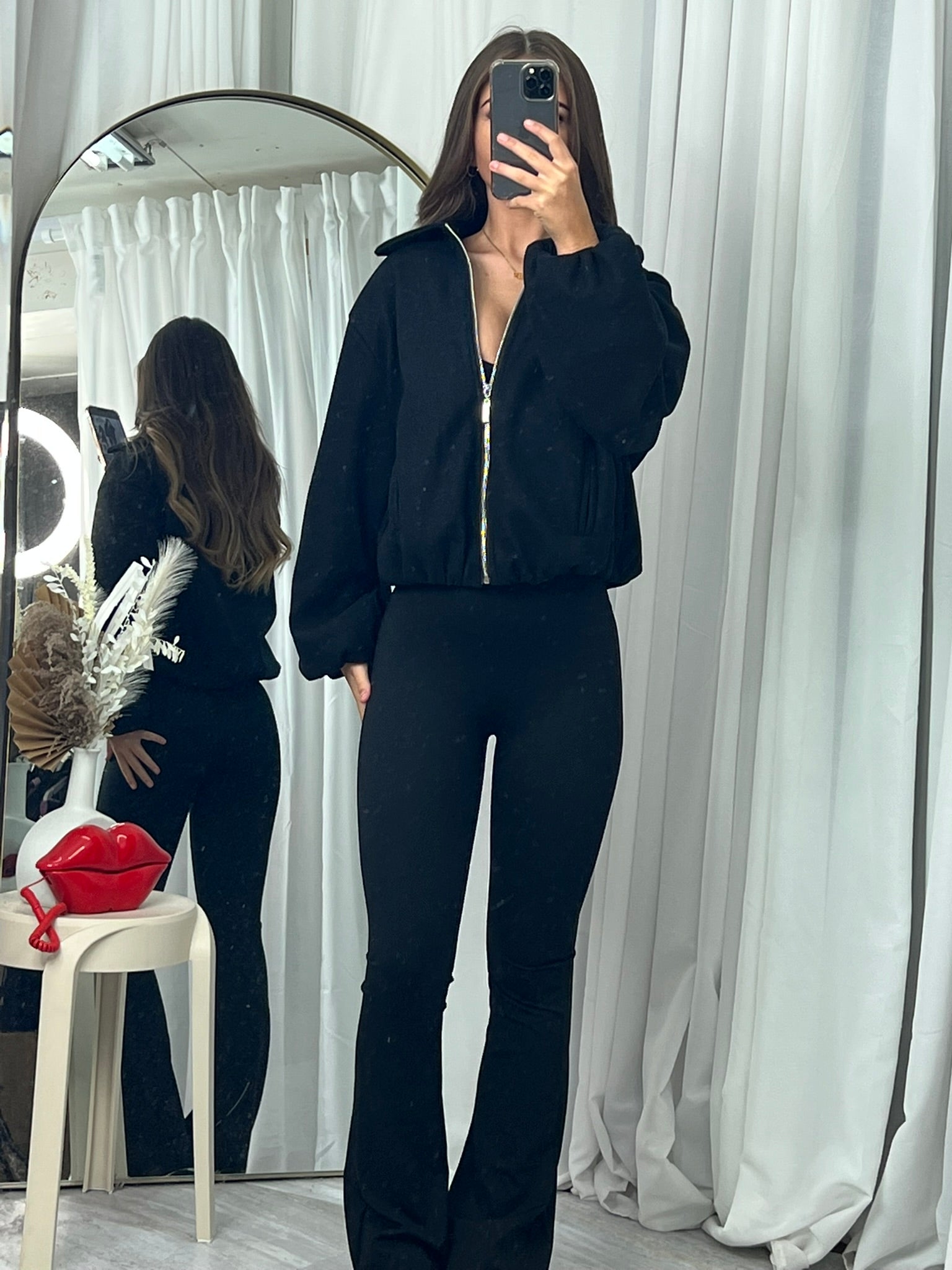 Emily collared bomber jacket