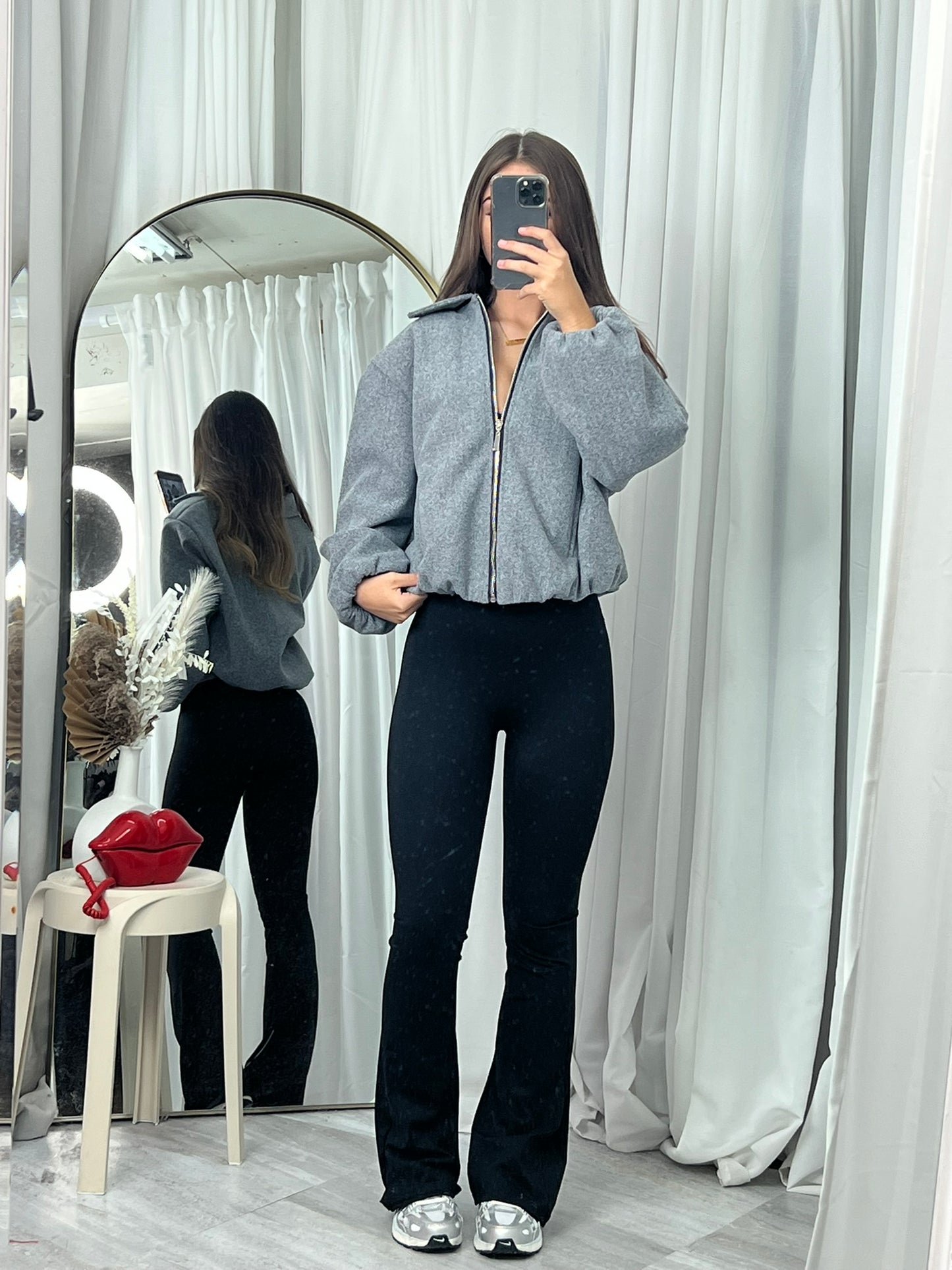Emily collared bomber jacket
