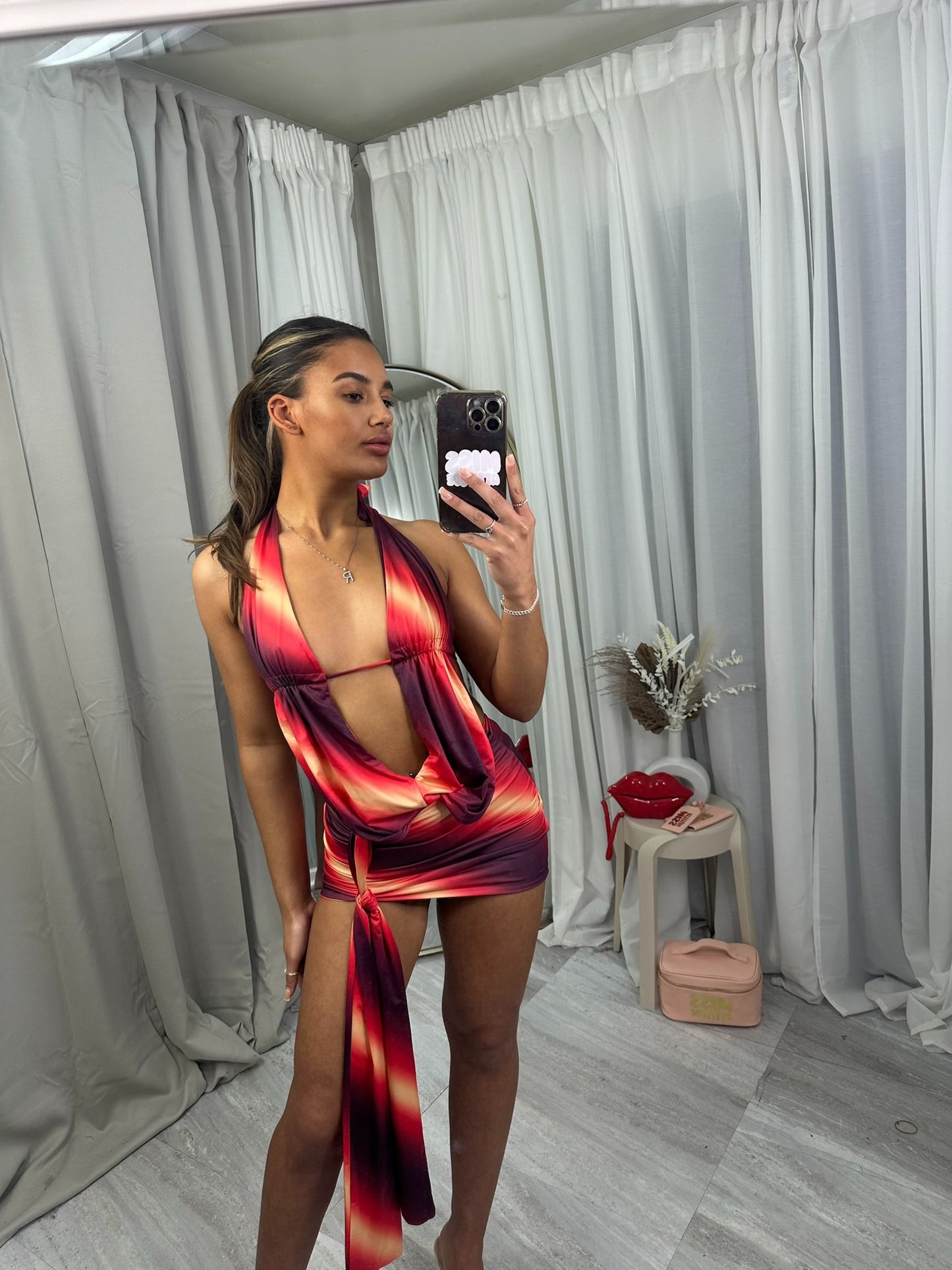 Halter Neck 3 piece  festival and holiday set.