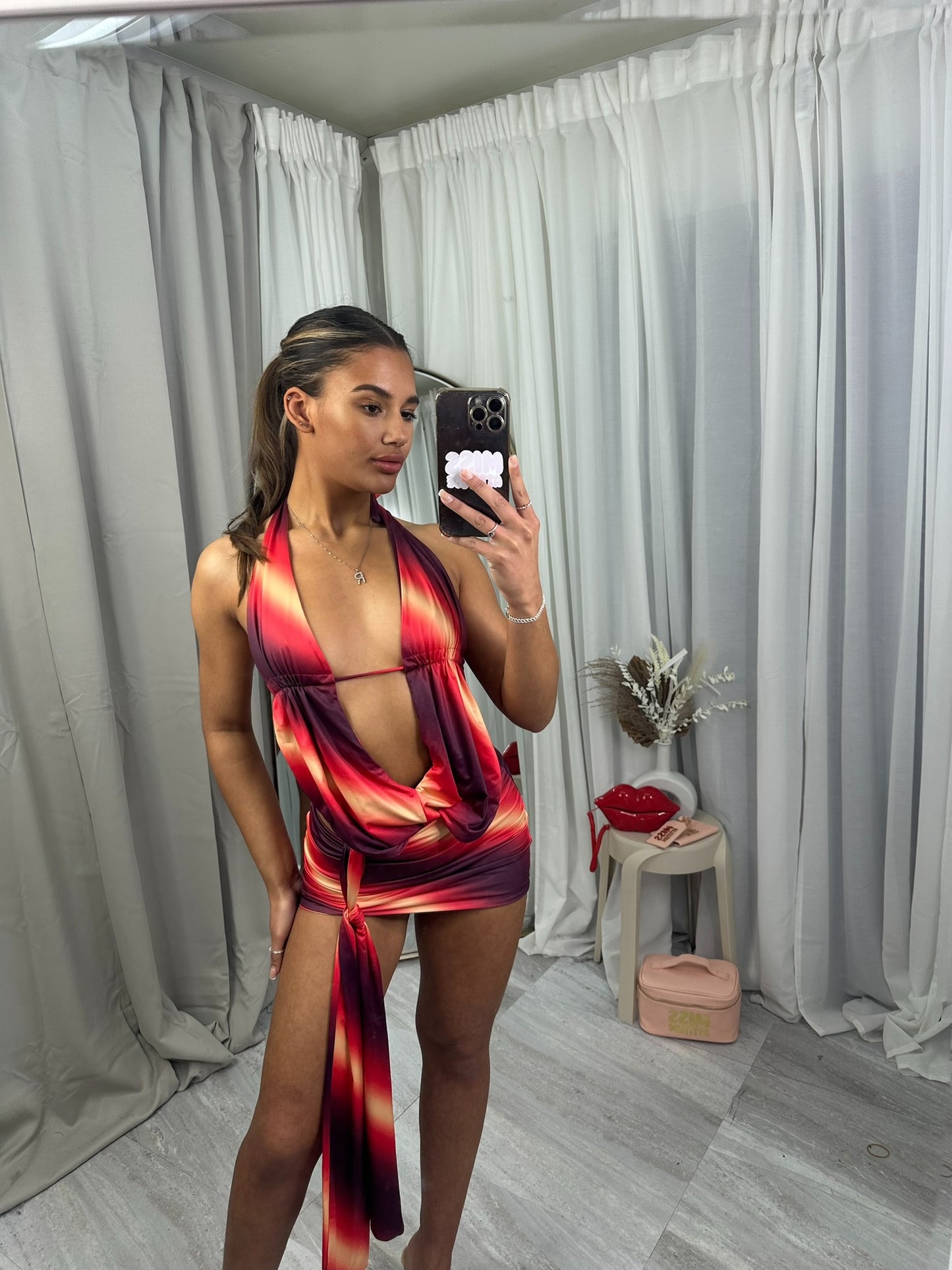 Halter Neck 3 piece  festival and holiday set.