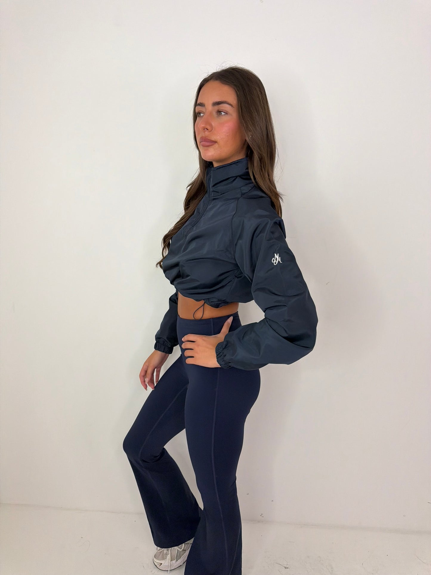 JADE quarter zip wind breaker with cuffed sleeves
