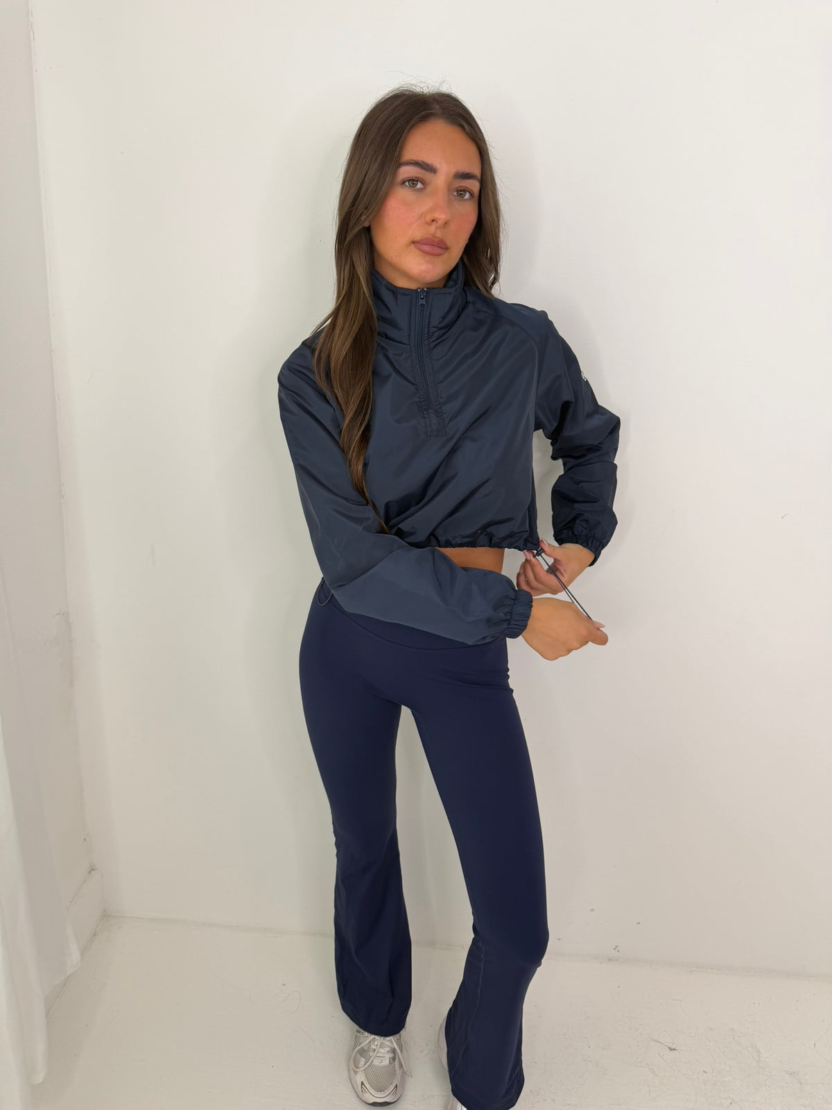 JADE quarter zip wind breaker with cuffed sleeves