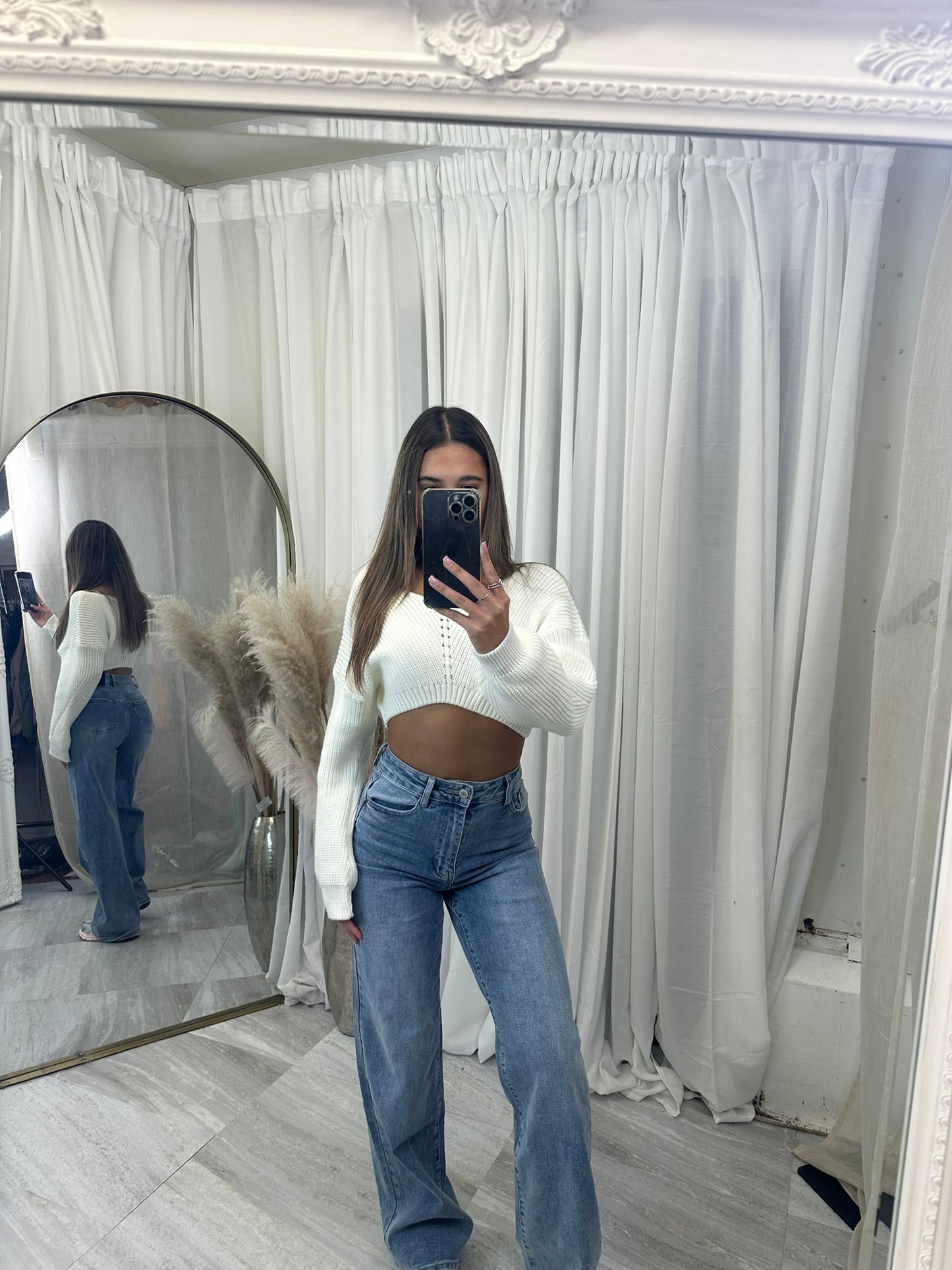 Denim jeans viral stretchy high waist